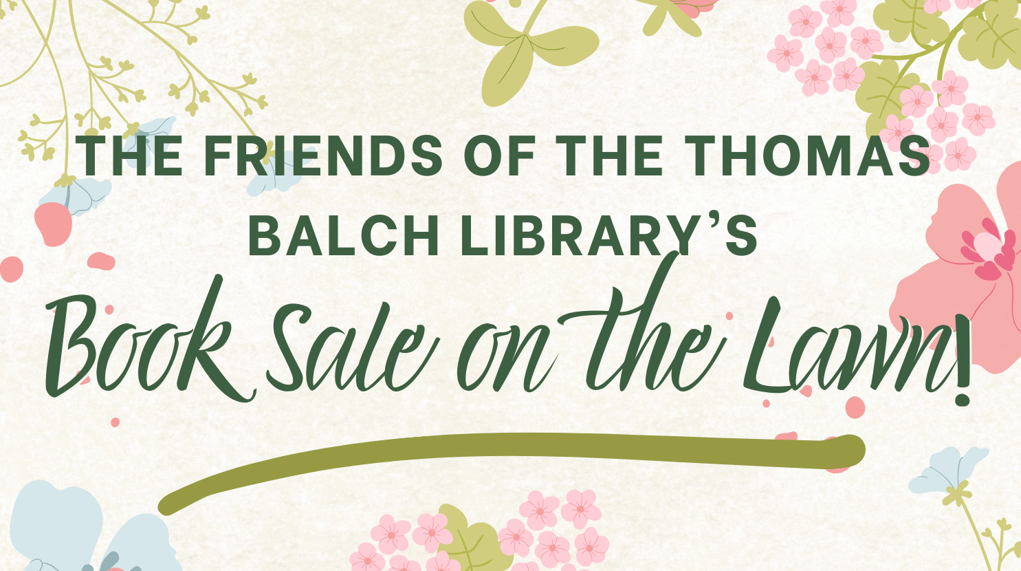 Book sale on the Lawn