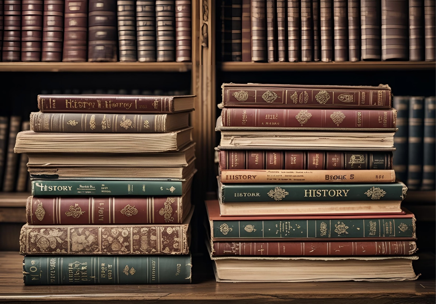 Books in library